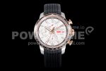 Chopard Mille Miglia 168571 SS/RG V7F 1:1 Best Edition White Dial on Black Rubber Strap A7750 Super Clone Watch