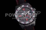 Rolex GMT DIW Carbon OMF Best Edition Black/Red Black Dial on Black Nylon Strap SA3186 CHS Super Clone Watch - Image 2