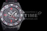 Rolex GMT DIW Carbon OMF Best Edition Black/Red Black Dial on Black Nylon Strap SA3186 CHS Super Clone Watch - Image 4