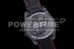 Rolex GMT DIW Carbon OMF Best Edition Black/Red Black Dial on Black Nylon Strap SA3186 CHS Super Clone Watch - Image 12