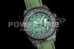 Rolex GMT DIW Carbon OMF Best Edition Green Dial on Green Nylon Strap SA3186 CHS Super Clone Watch - Image 2