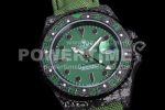 Rolex GMT DIW Carbon OMF Best Edition Green Dial on Green Nylon Strap SA3186 CHS Super Clone Watch - Image 5