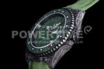 Rolex GMT DIW Carbon OMF Best Edition Green Dial on Green Nylon Strap SA3186 CHS Super Clone Watch - Image 10