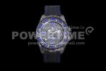 Rolex GMT DIW Carbon OMF Best Edition Black/Blue Black Dial on Black Nylon Strap SA3186 CHS Super Clone Watch