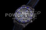Rolex GMT DIW Carbon OMF Best Edition Black/Blue Black Dial on Black Nylon Strap SA3186 CHS Super Clone Watch - Image 3