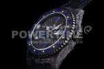 Rolex GMT DIW Carbon OMF Best Edition Black/Blue Black Dial on Black Nylon Strap SA3186 CHS Super Clone Watch - Image 10