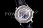 Blancpain Villeret 6654 SS Complicated Function OMF 1:1 Best Edition Gray Dial on Black Leather Strap A6654 Super Clone Watch V3 - Image 2
