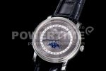 Blancpain Villeret 6654 SS Complicated Function OMF 1:1 Best Edition Gray Dial on Black Leather Strap A6654 Super Clone Watch V3 - Image 3