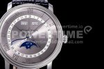 Blancpain Villeret 6654 SS Complicated Function OMF 1:1 Best Edition Gray Dial on Black Leather Strap A6654 Super Clone Watch V3 - Image 4