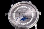 Blancpain Villeret 6654 SS Complicated Function OMF 1:1 Best Edition Gray Dial on Black Leather Strap A6654 Super Clone Watch V3 - Image 5
