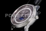 Blancpain Villeret 6654 SS Complicated Function OMF 1:1 Best Edition Gray Dial on Black Leather Strap A6654 Super Clone Watch V3 - Image 6