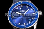 Blancpain Fifty Fathoms Bathyscaphe 43mm SS GF 1:1 Best Edition Blue Dial on Sail-canvas Strap A1315 Super Clone Watch - Image 5