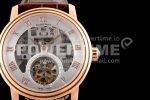Blancpain Fantasy Tourbillon RG Gray Skeleton Dial on Brown Leather Strap Super Clone Watch - Image 2