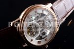 Blancpain Fantasy Tourbillon RG Gray Skeleton Dial on Brown Leather Strap Super Clone Watch - Image 6