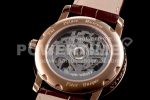 Blancpain Fantasy Tourbillon RG Gray Skeleton Dial on Brown Leather Strap Super Clone Watch - Image 7