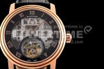 Blancpain Fantasy Tourbillon RG Black Skeleton Dial on Black Leather Strap Super Clone Watch - Image 3