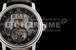 Blancpain Fantasy Tourbillon SS Black Skeleton Dial on Black Leather Strap Super Clone Watch - Image 3