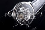 Blancpain Fantasy Tourbillon SS Black Skeleton Dial on Black Leather Strap Super Clone Watch - Image 6