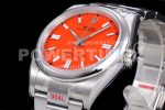 Rolex Oyster Perpetual 36mm 126000 EWF 1:1 Best Edition 904L Steel Red Dial on SS Bracelet SA3230 Super Clone Watch - Image 11