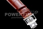 Blancpain Villeret 6654 SS Complicated Function OMF 1:1 Best Edition White Dial on Brown Leather Strap A6654 Super Clone Watch V3 - Image 9