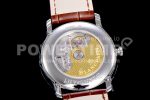 Blancpain Villeret 6654 SS Complicated Function OMF 1:1 Best Edition White Dial on Brown Leather Strap A6654 Super Clone Watch V3 - Image 8