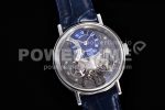 Breguet Tradition 7097BB SS ZF 1:1 Best Edition Blue/Gray Dial on Blue Leather Strap A505 Super Clone Watch - Image 3