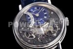 Breguet Tradition 7097BB SS ZF 1:1 Best Edition Blue/Gray Dial on Blue Leather Strap A505 Super Clone Watch - Image 4
