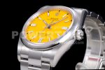 Rolex Oyster Perpetual 36mm 126000 EWF 1:1 Best Edition 904L Steel Yellow Dial on SS Bracelet SA3230 Super Clone Watch - Image 10
