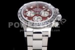 Rolex Daytona SS JHF Best Edition Brown Diamonds Dial on SS Bracelet A4130 Super Clone Watch - Image 5