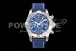 Breitling Avenger Chrono SS TF 1:1 Best Edition Blue Dial on Blue Nylon Strap A7750 Super Clone Watch