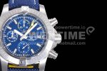 Breitling Avenger Chrono SS TF 1:1 Best Edition Blue Dial on Blue Nylon Strap A7750 Super Clone Watch - Image 4