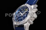 Breitling Avenger Chrono SS TF 1:1 Best Edition Blue Dial on Blue Nylon Strap A7750 Super Clone Watch - Image 6