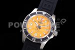 Breitling Superocean Automatic 44 TF 1:1 Best Edition Yellow Dial Black Bezel on Black Rubber Strap A2824 Super Clone Watch - Image 3