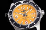 Breitling Superocean Automatic 44 TF 1:1 Best Edition Yellow Dial Black Bezel on Black Rubber Strap A2824 Super Clone Watch - Image 5