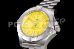 Breitling Avenger II Seawolf SS GF 1:1 Best Edition Yellow Stick Dial on SS Bracelet A2824 Super Clone Watch V2 - Image 3