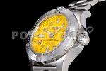Breitling Avenger II Seawolf SS GF 1:1 Best Edition Yellow Stick Dial on SS Bracelet A2824 Super Clone Watch V2 - Image 6