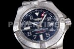 Breitling Avenger II Seawolf SS GF 1:1 Best Edition Black Arabic Dial on SS Bracelet A2824 Super Clone Watch V2 - Image 5