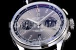 Breitling Premier B01 Chrono SS 42mm GF 1:1 Best Edition Gray/Black Dial on Black Leather Strap A7750 Super Clone Watch - Image 5