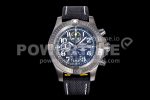 Breitling Avenger II Seawolf Chronograph PVD Titanium TF Best Edition Black Dial on Black Nylon Strap A7750 Super Clone Watch