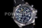 Breitling Avenger II Seawolf Chronograph PVD Titanium TF Best Edition Black Dial on Black Nylon Strap A7750 Super Clone Watch - Image 2