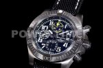 Breitling Avenger II Seawolf Chronograph PVD Titanium TF Best Edition Black Dial on Black Nylon Strap A7750 Super Clone Watch - Image 3
