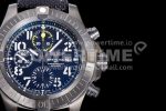 Breitling Avenger II Seawolf Chronograph PVD Titanium TF Best Edition Black Dial on Black Nylon Strap A7750 Super Clone Watch - Image 4