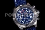 Breitling Avenger II Seawolf Chronograph PVD Titanium TF Best Edition Blue Dial on Blue Nylon Strap A7750 Super Clone Watch - Image 2