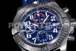 Breitling Avenger II Seawolf Chronograph PVD Titanium TF Best Edition Blue Dial on Blue Nylon Strap A7750 Super Clone Watch - Image 5