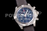 Breitling Avenger II Seawolf Chronograph TF Titanium Black Dial on Gray Nylon Strap A7750 Super Clone Watch - Image 2