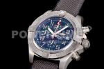 Breitling Avenger II Seawolf Chronograph TF Titanium Black Dial on Gray Nylon Strap A7750 Super Clone Watch - Image 3