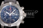 Breitling Avenger II Seawolf Chronograph TF Titanium Black Dial on Gray Nylon Strap A7750 Super Clone Watch - Image 4