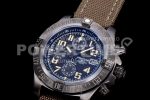 Breitling Avenger II Seawolf Chronograph TF PVD Plated Titanium Carbon Dial on Green Nylon Strap A7750 Super Clone Watch - Image 3