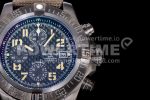 Breitling Avenger II Seawolf Chronograph TF PVD Plated Titanium Carbon Dial on Green Nylon Strap A7750 Super Clone Watch - Image 4