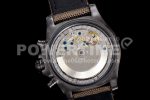 Breitling Avenger II Seawolf Chronograph TF PVD Plated Titanium Carbon Dial on Green Nylon Strap A7750 Super Clone Watch - Image 8